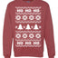 Christmas Ho Ho Ho Ugly Christmas Sweater Unisex Crewneck Sweatshirt