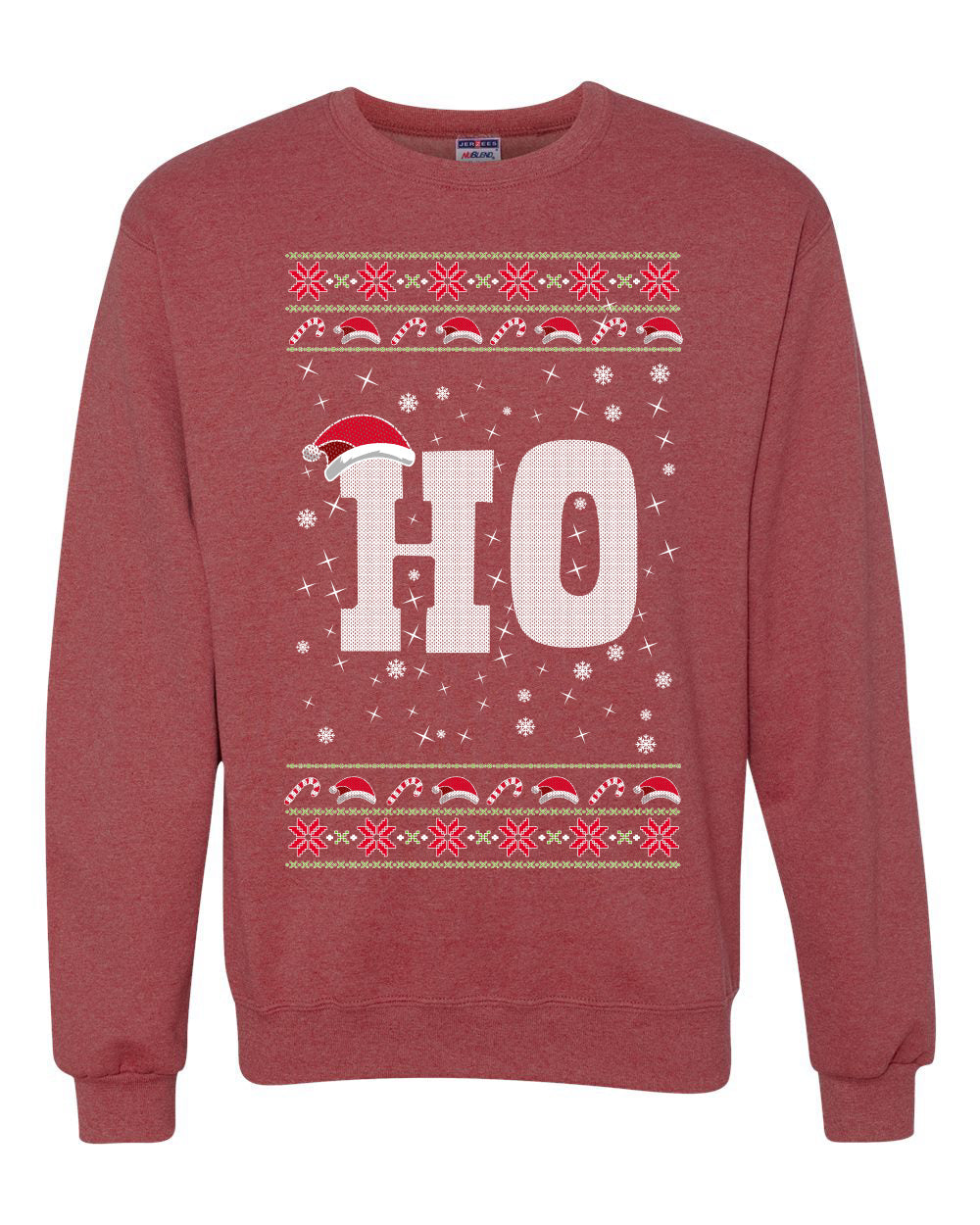 Christmas Ho Merry Ugly Christmas Sweater Unisex Crewneck Graphic Sweatshirt