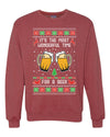 It's The Most Wonderful Time for a Beer Merry Ugly Christmas Sweater Unisex Crewneck Graphic Sweatshirt