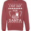I Put Out For Santa Cookies And Milk White Ugly Christmas Sweater Unisex Crewneck Sweatshirt