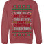 Due to Inflation This is My Ugly Christmas Sweater | Funny Ugly Christmas Sweater Crewneck Sweatshirt