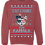 Cat Ladies for Kamala USA Glasses Ugly Christmas Sweater Crewneck Sweatshirt