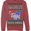 All I Want for Christmas is Moo Deng Cute Pygmy Hippo Ugly Christmas Sweater Crewneck Sweatshirt