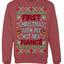 First Christmas With My Hot New Fiance Classic Newlywed Ugly Christmas Sweater Crewneck Sweatshirt