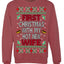 First Christmas With My Hot New Wife Classic Newlywed Ugly Christmas Sweater Crewneck Sweatshirt