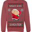 Ugly Ass Sweater Funny Santa Claus Butt Xmas Ugly Christmas Sweater Crewneck Sweatshirt
