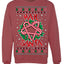 Hail Santa Funny Satanic Candy Devil Heavy Metal Satan Ugly Christmas Sweater Crewneck Sweatshirt