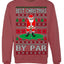 Best Christmas By Par Funny Santa Golfing Pun Sports Golf Ugly Christmas Sweater Crewneck Sweatshirt