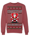 What Happens on Santa's Lap Stays on Santa's Lap, Funny Dirty X Rated Naughty Ugly Christmas Sweater Crewneck Sweatshirt
