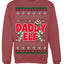 Daddy Elf Cute Holiday Winter Ugly Christmas Sweater Crewneck Sweatshirt
