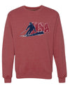 USA Winter Team Sports Fan Collection | USA Skier Sweater, Unisex Crewneck Sweatshirts