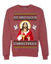 Put Christ Back In Christmas Ugly Christmas Sweater Unisex Crewneck Sweatshirt