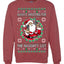 Always Shooting For The Naughty List Ugly Christmas Sweater Unisex Crewneck Sweatshirt