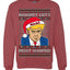 Naughty List's Most Wanted Trump Mugshot Ugly Christmas Sweater Unisex Crewneck Sweatshirt