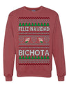Feliz Navidad Bichota Ugly Christmas Sweater Unisex Crewneck Sweatshirt