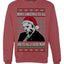 Sleepy Joe Merry Xmas To All And All A Good Night Ugly Christmas Sweater Unisex Crewneck Sweatshirt