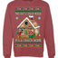 Gingerbread Not A Crack House It's A Crack Home Ugly Christmas Sweater Unisex Crewneck Sweatshirt