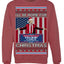 I'll Be Home for Christmas USA Trump 2024, MAGA Make America Great Again Santa Speech Ugly Christmas Sweater Sweaters Crewneck Sweatshirts