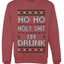 Ho Ho I'm Drunk, Funny Humor Christmas Unisex Sweater, Ugly Christmas Crewneck Sweatshirts