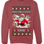 Milk And Cookie Time Christmas Sweater, Unisex Ugly Christmas Crewneck Sweatshirts