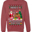 Here's A Big Package For You Santa Christmas Sweater, Unisex Ugly Christmas Crewneck Sweatshirts