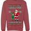 When I Think About You I Touch My Elf, Unisex Ugly Christmas Sweater, Crewneck Sweatshirts