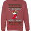Hefty And Hung Christmas Sweater, Funny Unisex Ugly Christmas Crewneck Sweatshirts