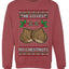 He Loves my Chestnuts, Unisex Ugly Christmas Sweater Crewneck Sweatshirts