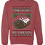 She Loves my Yule Log, Unisex Ugly Christmas Sweater Crewneck Sweatshirts