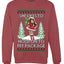 Hold My Package, Funny Unisex Ugly Christmas Crewneck Sweatshirts