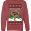 Feliz Navidad Dancing Gingerbread Man, Unisex Ugly Christmas Sweater, Crewneck Sweatshirts