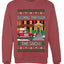 Dashing Through The Snow Classic 90s Holiday Movie, Unisex Ugly Christmas Sweater Crewneck Sweatshirts