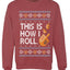 This Is How I Roll Dreidel Hanukkah, Unisex Ugly Christmas Sweater, Crewneck Sweatshirts