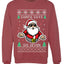 Santa Says 6 7 Meme, Unisex Ugly Christmas Sweater Crewneck Sweatshirts