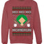 Ho Ho Ho Homerun, Baseball Fan Christmas Design, Unisex Ugly Christmas Sweater Crewneck Sweatshirts