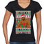 I have a Big package Meme Barry Wood  Ugly Christmas Sweater Women’s Standard V-Neck Tee
