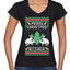Merry Christmas Bitches Ugly Christmas Sweater Women’s Standard V-Neck Tee