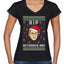 RIP Notorious RBG Ruth Bader Ginsburg Ugly Christmas Sweater Women’s Standard V-Neck Tee