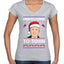 Biden Is Coming To Town Ugly Christmas Sweater Women’s Standard V-Neck Tee
