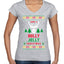 Have A Holly Jolly Christmas Ugly Christmas Sweater Women’s Standard V-Neck Tee