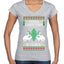 Merry Christmas Bitches Ugly Christmas Sweater Women’s Standard V-Neck Tee