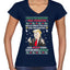 Trump This is the Greatest Ugly Christmas Sweater Women’s Standard V-Neck Tee