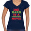 Die Hard is a Christmas Movie Christmas Women’s Standard V-Neck Tee