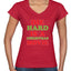 Die Hard is a Christmas Movie Christmas Women’s Standard V-Neck Tee