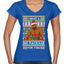 I have a Big package Meme Barry Wood  Ugly Christmas Sweater Women’s Standard V-Neck Tee