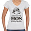 Theres some Hos in this House Ugly Christmas Sweater Women’s Standard V-Neck Tee