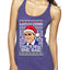 Santas Coming That's What She Said Michael Scott Ugly Christmas Sweater Tri-Blend Racerback Tank Top