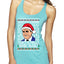 Santas Coming That's What She Said Michael Scott Ugly Christmas Sweater Tri-Blend Racerback Tank Top