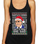 Santas Coming That's What She Said Michael Scott Ugly Christmas Sweater Tri-Blend Racerback Tank Top