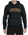 Virginia  Camo Fill Orange Outline Sweater, Unisex Hoodie Sweatshirt
